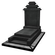 Monument funéraire classique avec symbole réligieux
